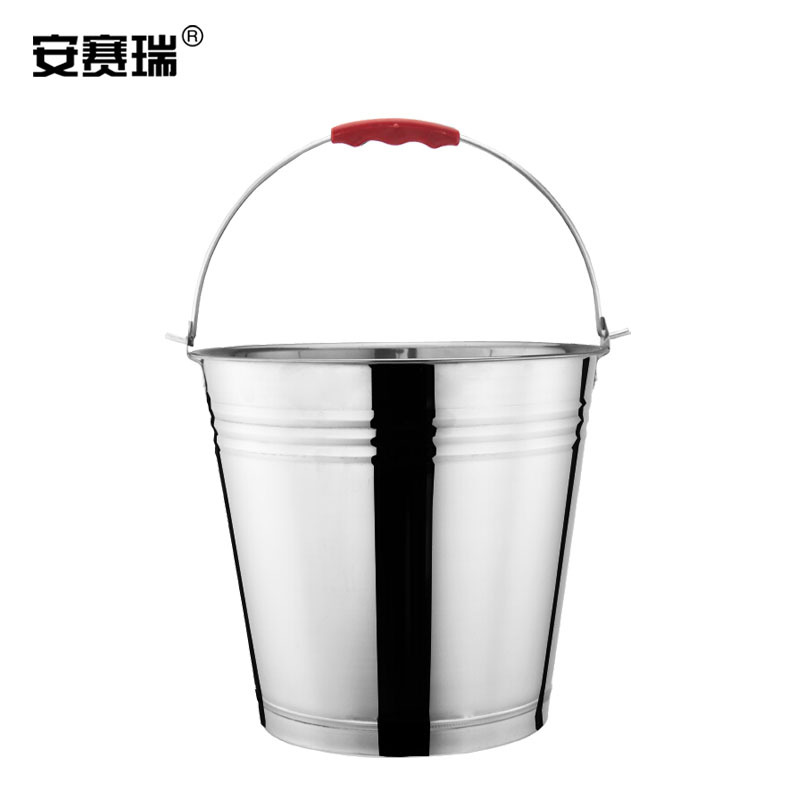 SAFEWARE/安赛瑞 不锈钢水桶 27352 底径15.9cm 高18.3cm 1个