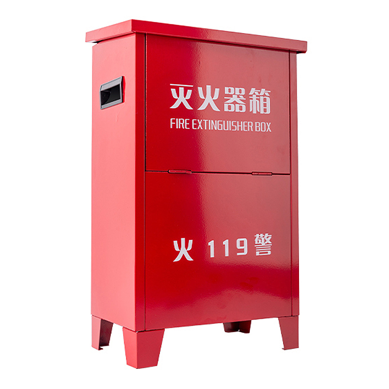 HONGLIE/轰烈 铁皮灭火器箱 D2# 600×400×200mm 红色 厚0.8mm 1个