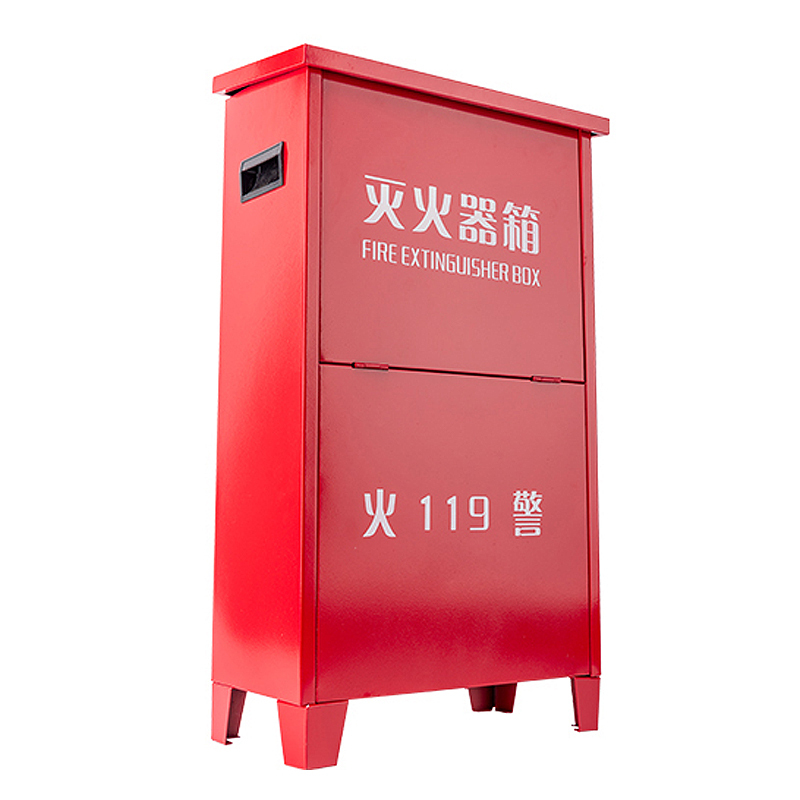 HONGLIE/轰烈 铁皮灭火器箱 A2# 820×520×240mm 红色 厚0.8mm 1个