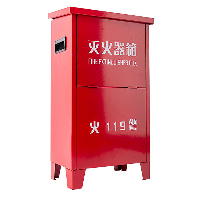 HONGLIE/轰烈 铁皮灭火器箱 C2# 900×550×240mm 红色 厚0.8mm 1个