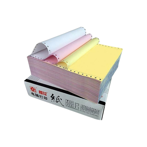 SAKURA/樱花 电脑打印纸 241-3 彩色 三联二等分 带撕边 1000页 1箱