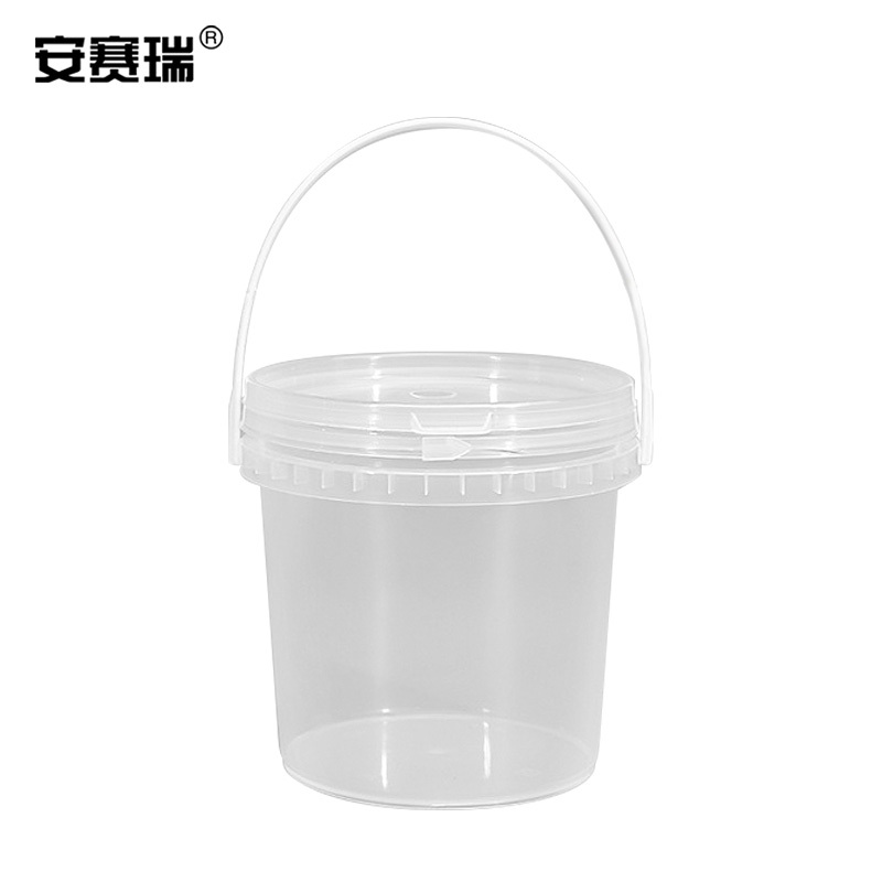 SAFEWARE/安赛瑞 透明塑料桶 25110 19.1×21.4×21cm 有提手 1个