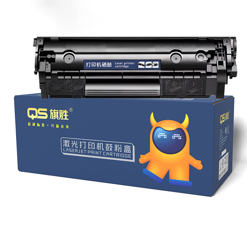 QS/旗胜 Q2612A硒鼓 Q2612A 黑色 适用惠普1020plus m1005 mfp hp1010 1018 m1319 3050打印机 标准版 1支