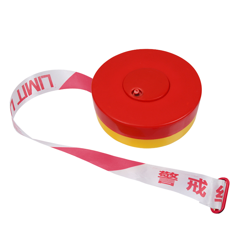 YMD/益美得 涤纶盒装警戒带 LH6010 长100m 红白相间 警戒线 1个