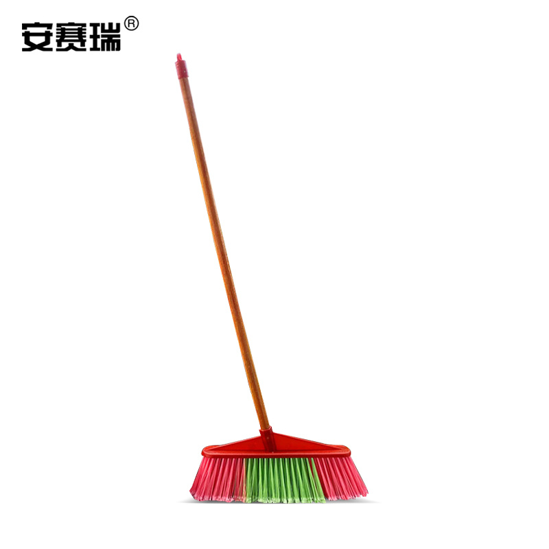 SAFEWARE/安赛瑞 木杆塑料扫把 7A00540 拖把头38×8.5×8cm 杆长83cm 1包