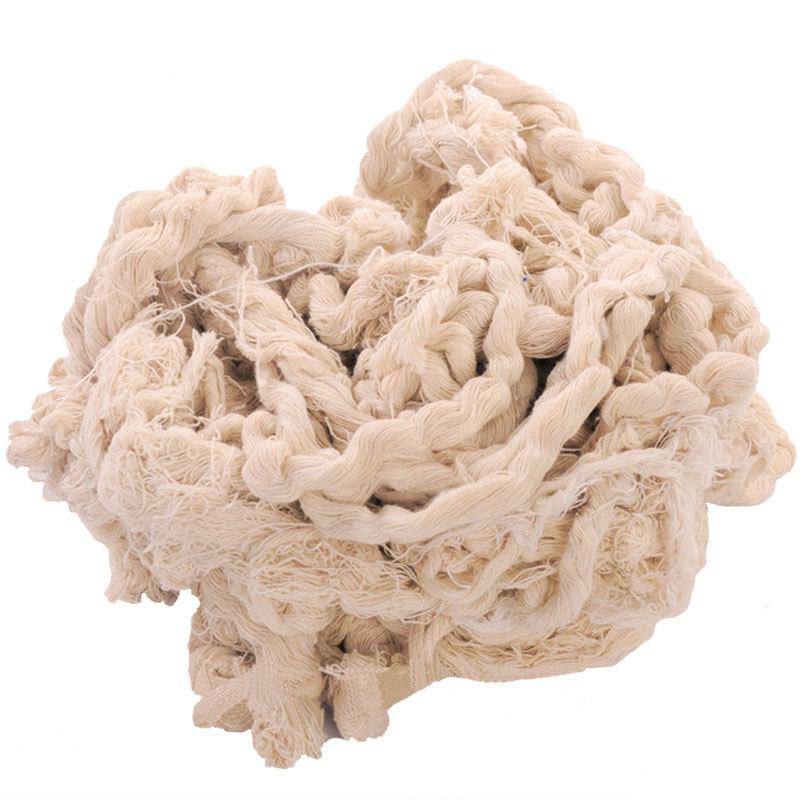 HCFM/汇辰丰棉 工业棉纱头擦机布 HCFM006 10kg 棉成分85%以上 本白色 奶白色 吸水吸油 不规则 1包