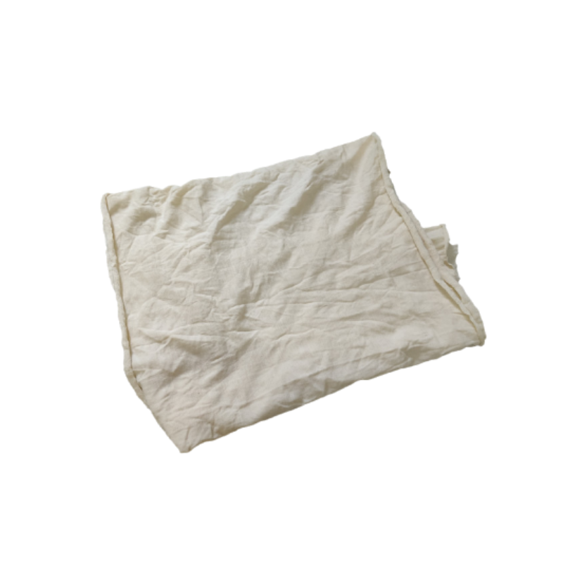 HCFM/汇辰丰棉 全棉工业擦机布 HCFM010 10kg 棉成分85%以上 吸油吸水 40~80cm 不规则 白布头 1包