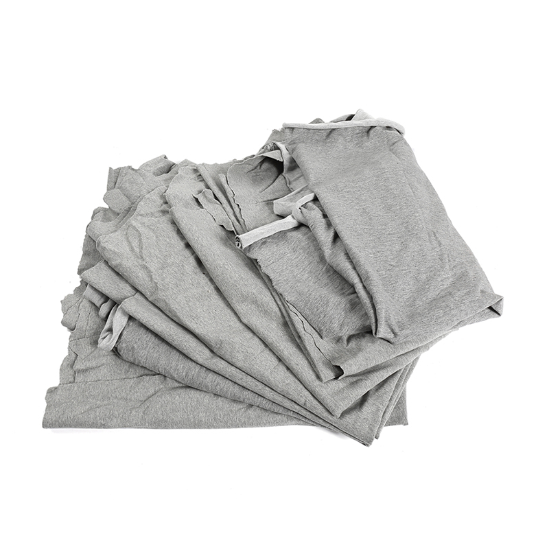 HCFM/汇辰丰棉 全棉工业擦机布 HCFM011 10kg 棉成分85%以上 灰布头 吸油吸水 40~80cm 不规则 1包