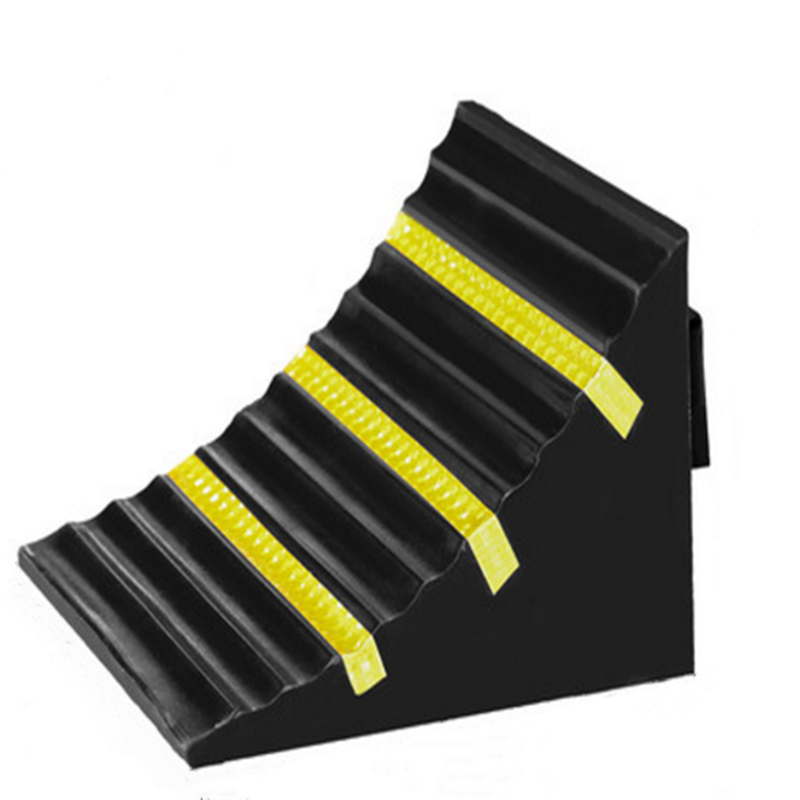 FJ/枫憬 橡胶空心款止退器 SJZ-K 250×250×180mm 黑黄色 1个