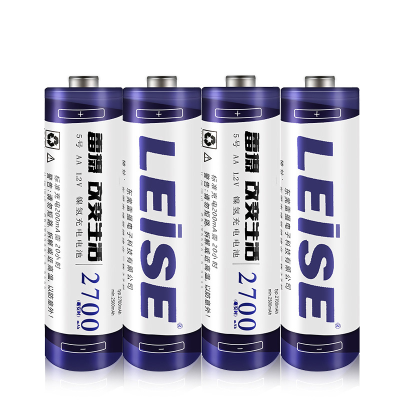 LEISE/雷摄 5号镍氢充电电池 2700mAh 4粒 1组