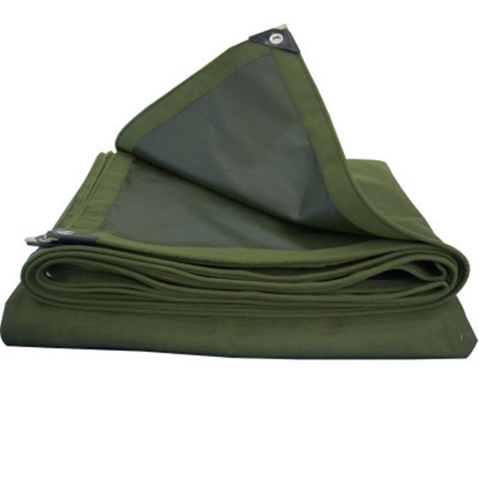 FJ/枫憬 防雨布 YJG8/12 8×12m 厚0.5mm 绿色 单面涂胶 有机硅帆布 1块