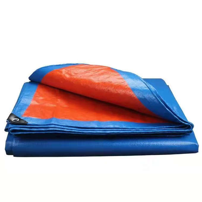 FJ/枫憬 PE防雨布 LJH-10 10×12m 蓝色+橘色 厚0.2mm 克重150g/m² 1块