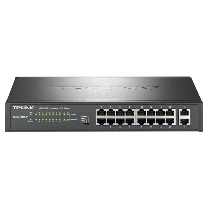 TP-LINK/普联 千兆上联以太网PoE交换机 TL-SL1218MP 18口 1台