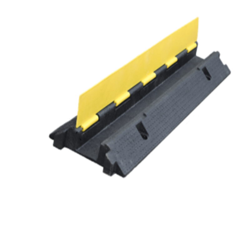 FJ/枫憬 橡塑盖板一线线槽减速带 XCG-1 中一线黄黑色 1000×260mm 高65mm 线槽宽70mm 线槽高50mm 重4.5kg 1个