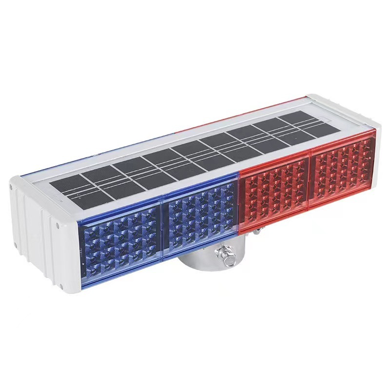 FJ/枫憬 一体式太阳能爆闪灯 BSD4-KY 双面四格 470×140×86mm 红蓝色 电压6V 1台