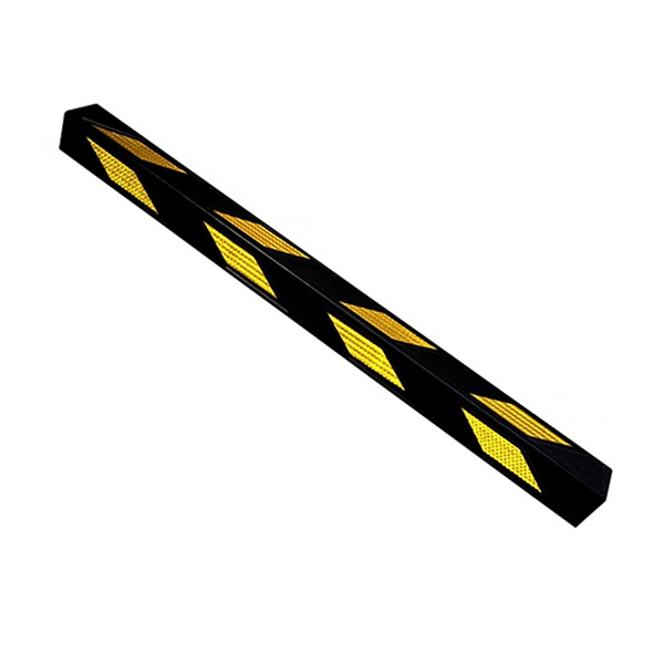 ZKH/震坤行 反光橡胶护角条 CG-R09 黑黄色 1200×80×8mm 1条