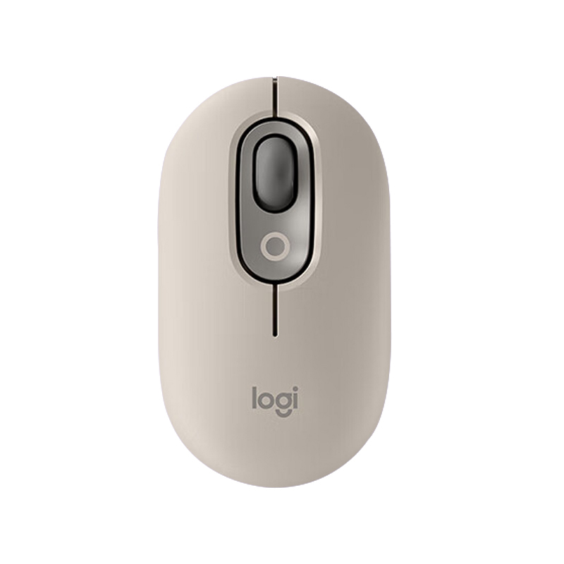 LOGITECH/罗技 鼠标 POP MOUSE烟云灰 USB接口 1个