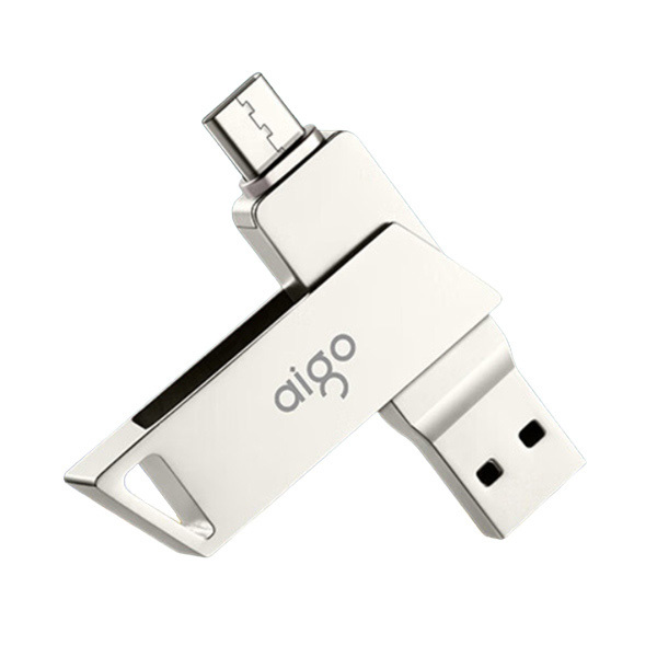 AIGO/爱国者 U盘 U350-256GB Type-C USB3.1 银色 双接口手机电脑两用 1个
