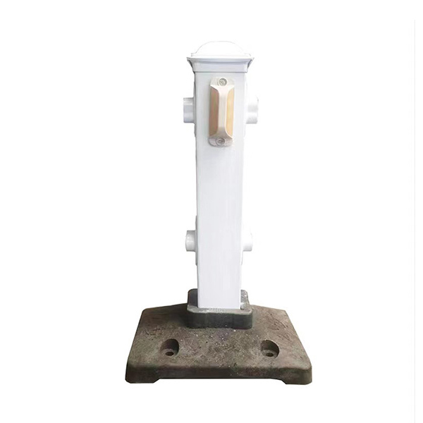 WJZX/五金专选 普通市政护栏立柱 SZ06800 白色 高800mm 80×80×0.6mm 1根