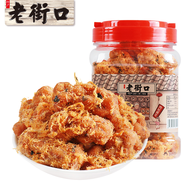 LAOJIEKOU/老街口 海苔肉松麻花 400g 1罐