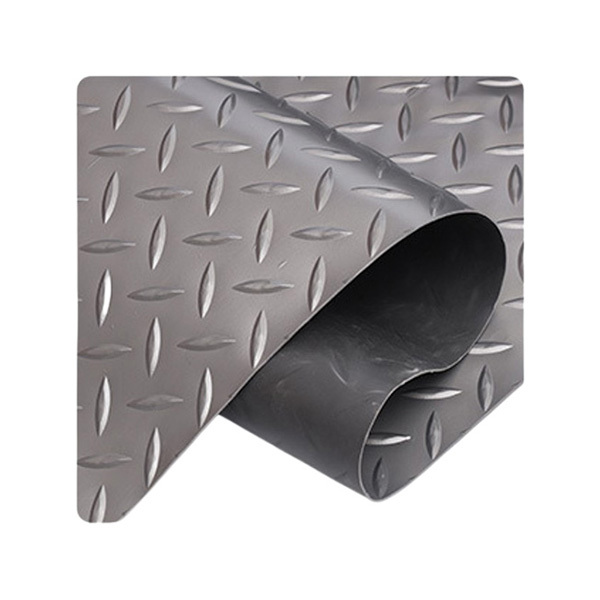 ZKH/震坤行 人字纹防滑地垫 DPH23GR 900mm×15m 灰色 厚2.3mm 牛津底 加厚 1卷