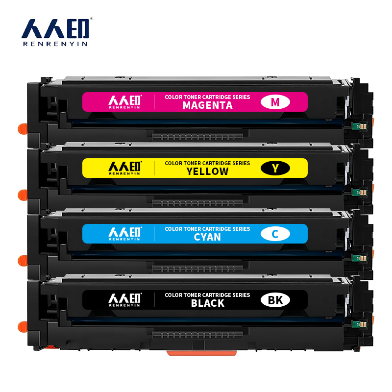 RRY/人人印 硒鼓 惠普202A四色套装 适用惠普HP M254dn/M254dw/M254nw/M280nw/M281cdw/M281fdn/m281fdw/202A/CF500A/500A含芯片 1套