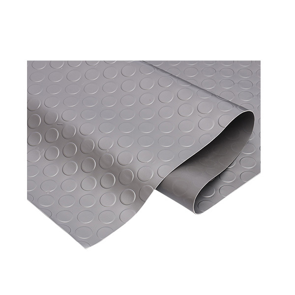 ZKH/震坤行 铜钱纹防滑地垫 DPC21GR 900mm×15m 灰色 厚2.1mm 牛津底 加厚 1卷