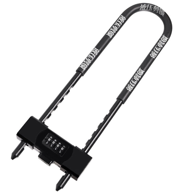 HANMA/罕码 加长卡位款U型玻璃门锁 HMLK3123 锁体长度410mm 锁定范围195-330mm 1个