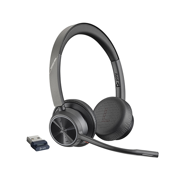PLANTRONICS/缤特力 双耳办公无线耳机 Voyager 4320M 不含底座 蓝牙+USB适配器 1套