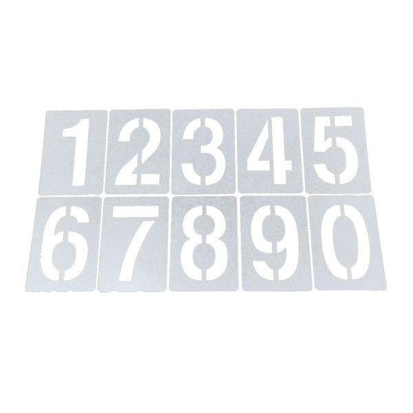 YUETONG/月桐 镂空数字模板 字高10cm 宽6cm 外框14×10cm 含数字0~9 1套