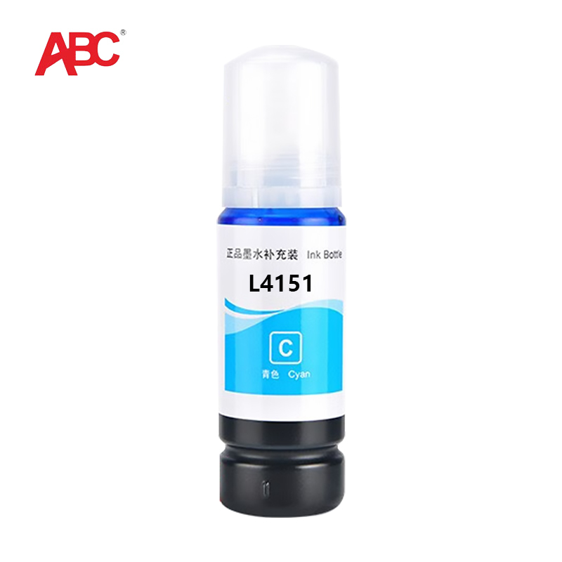 ABC 墨水 L4151蓝色 70mL 适用爱普生L4151/L4153/L4156/L4158/L4163/L4165/L4166/L4167/L4168/L4169/L6166/L6168/L6198/L6176/L6178 1支