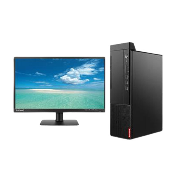 LENOVO/联想 台式电脑整机 启天M455 改配 B660 I5-12500 (16G) (512G SSD M.2 2280) 集显 WIN10专业版(OEM) USB键鼠套装 10个USB 配联想来酷23.8寸显示器 1套