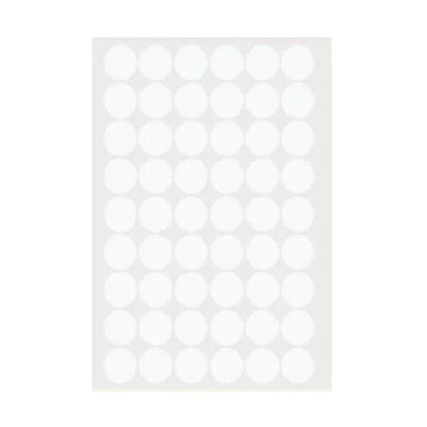 BEFON/得印 圆形不干胶贴纸 30mm-Y 54枚 白色 10张 1包