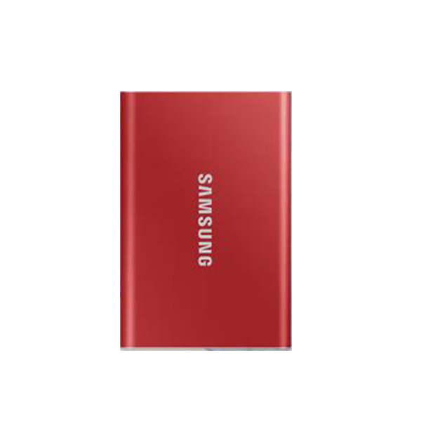 SAMSUNG/三星 移动固态硬盘 MU-PC2T0R 2TB Type-c USB3.2 (PSSD) T7 红色 NVMe传输速度1050MB/s 1个