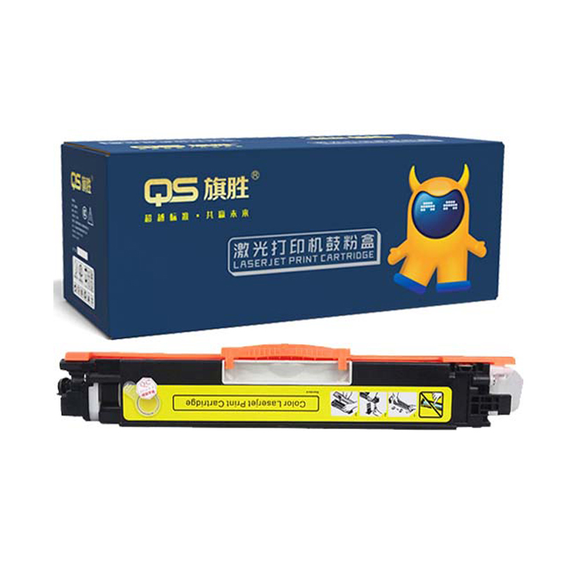 QS/旗胜 CF350A系列硒鼓 ce310a 黄色 适用惠普HP CF350A/CE310A/126A/130A/MFPM176n/M176fn/M177fw/M177/M175a/M175nw/M176n/M275nw/M275a/CP1025/CP1025nw/CP1020/LaserJet Pro100/佳能 CANON LBP7010C/7018C/CRG-329 1支
