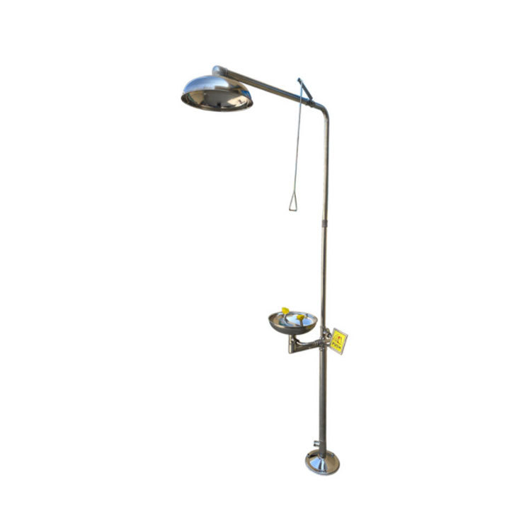 MKSO/美克赛欧 复合式洗眼器 YX-FH-S 银色 入水口φ 32mm手推开关款 304不锈钢 1台