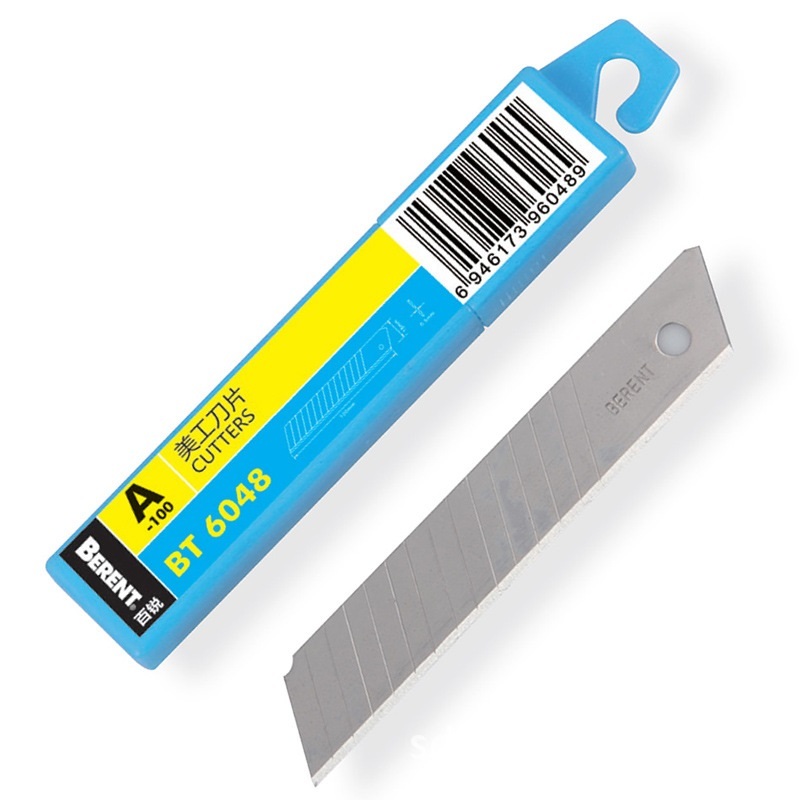 BERENT/百锐 美工刀片 BT 6048 18mm 1盒