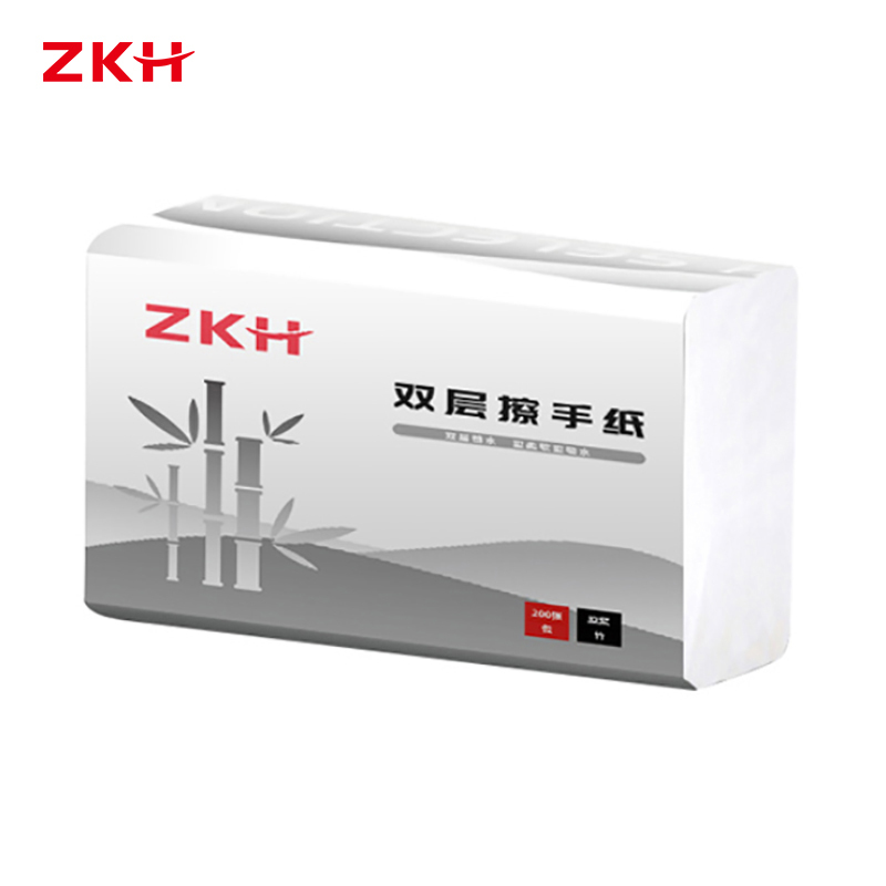 ZKH/震坤行 双层复合擦手纸 ZKH-SC022 225×215mm 200抽 1箱
