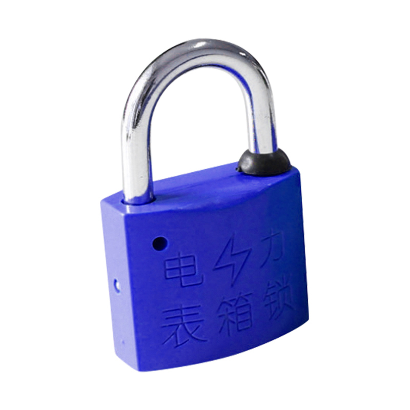 JUXIN/炬芯 塑钢电力表箱锁 P35203A 蓝色 通开 每10把配1个钥匙 1个