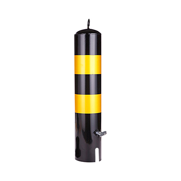 ZKH/震坤行 活动式钢管警示柱 SP55018 φ114×550mm 壁厚1.8mm 黄黑相间 含吊环 重约2.9kg 1个