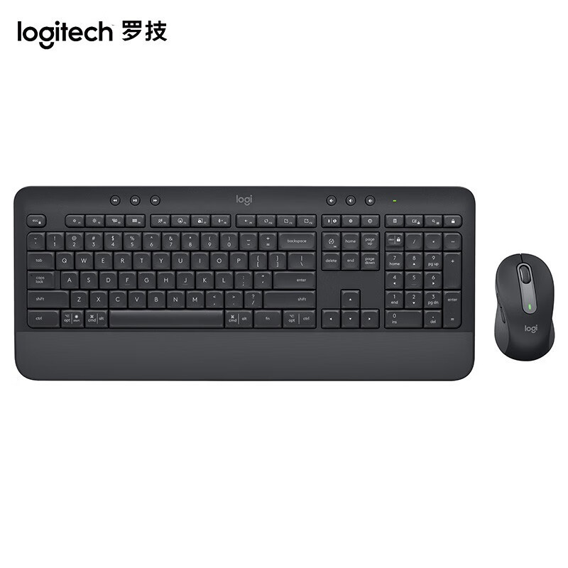 LOGITECH/罗技 键鼠套装 MK650 无线蓝牙键鼠套装 商务办公键鼠套装 办公鼠标键盘 全尺寸设计 MK650商用 黑色 1个