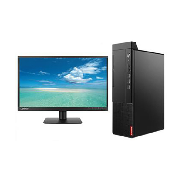 LENOVO/联想 台式电脑整机 启天M455 改配 I5-12500 (8G)+8G (512G SSD) M.2 集显 (Com口) 无驱 Win10 64bit专业版(嵌入式) 有线键鼠套装 原厂三年保修 配联想ThinkVision 23.8寸显示器 1台
