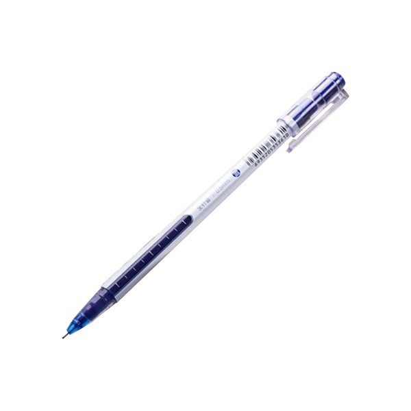 DELI/得力 中性笔 A426 全针管(蓝色) 耐用 0.5mm 12支装 1盒