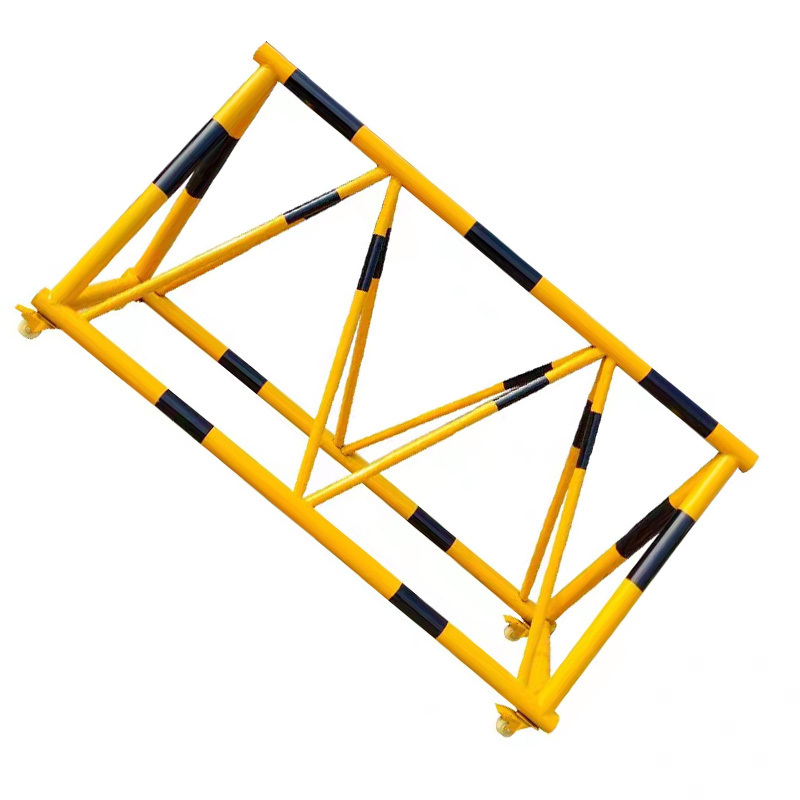 COOMMY/宽迈 移动拒马路障护栏 1×3m 黑黄相间 重6kg 锌钢材质 1个
