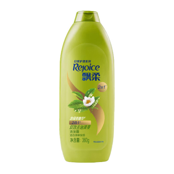 REJOICE/飘柔 日常护理双效去油清爽型洗发露 6903148030479 360g 1瓶