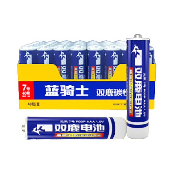 PAIRDEER/双鹿 7号碳性电池 R03P/AAA 40粒 1盒
