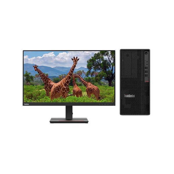 LENOVO/联想 台式电脑整机 ThinkStation P348 定制 i7-11700 (32GB) (512GB SSD+1TB HDD) (RTX3060-12G独显) 无驱 DOS系统 三年保修 配联想来酷27"显示器 1套