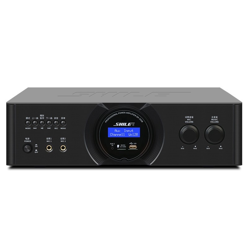 SHILE/狮乐 合并式功放 OK-555B 100W双通道合并式功放×1 1台