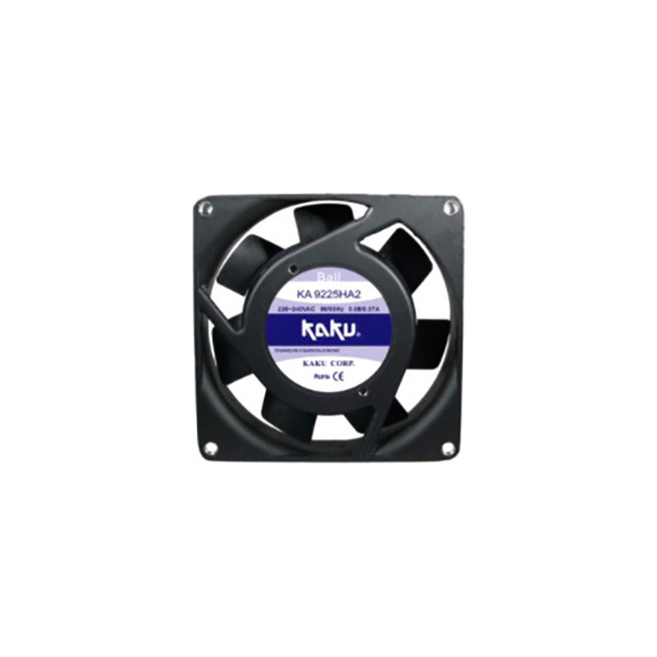 KAKU/卡固 交流轴流风扇 KA9225HA2 B 滚珠轴承 插片式 AC220V/240V 50Hz/60Hz 0.1A/0.09A 1个