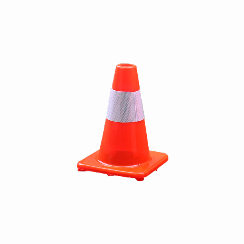 JZSB/京洲实邦 PVC高强反光路锥 JZSB-LZ001 30×21×21cm 红色 重0.5kg PVC 白色反光膜 1个